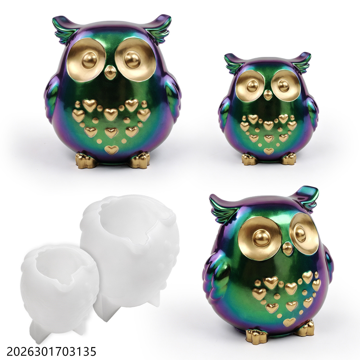Soap Making Gifts - Forma Silikonowa Sowa 3D Zestaw do